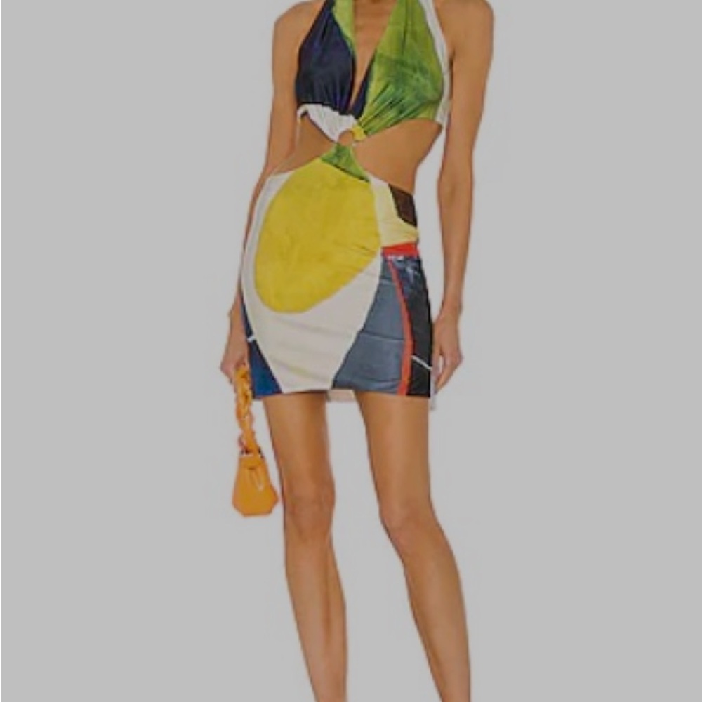 Farai London Colorful Backless Dress